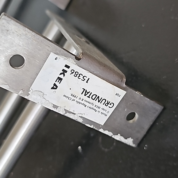 Set of 2 Ikea Stainless Steel Double Towel Bars - Picture 3 of 3